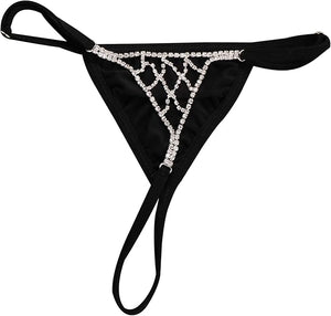 Rhinestone Mesh Bikini G-String Body Chain